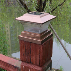 Elegant Solar-Powered Column Light - IP44 Waterproof Garden and Pathway Illumination