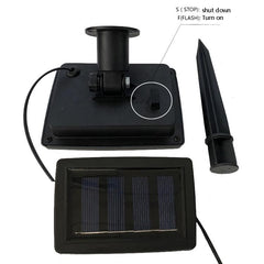 Cadena de luces solares con forma de bola de llama para exteriores, resistente al agua IP44