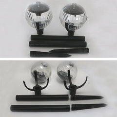 Solar-Powered Garden Lamp Set - 2PCS Outdoor Light Control Fixtures