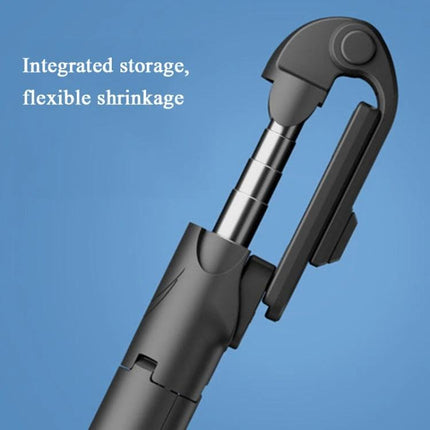 Compact Selfie Stick for Daily Travel and Event Photos compact black folding selfie stick with integrated storage and telescopic extension