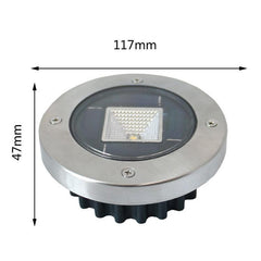 Lámpara solar enterrada para exteriores, para jardín doméstico, césped, suelo, impermeable