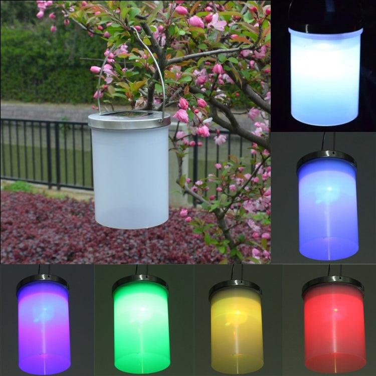 Lámpara solar impermeable para exteriores, forma de cubo, LED, para patio, jardín, lámpara colgante, luz nocturna