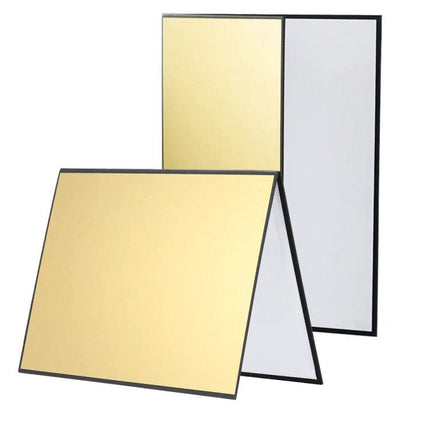 A3 Reflective Light Diffuser Board for Photography Lighting showing gold and silver panels for softening shadows