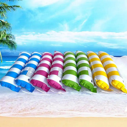 PVC Inflatable Floating Hammock 120 x 70 cm Mesh Striped | Syndmart