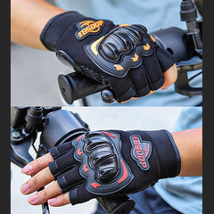 Summer Cycling Lycra Half Finger Gloves - Breathable & Anti-Slip Design for Outdoor Performance