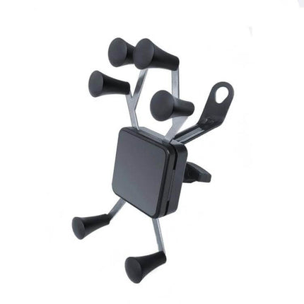 Six Claw Phone Holder For Bike Motorcycle EV Handlebar Or Mirror Mount - six-claw grip phone holder for handlebars and mirrors, fits 3.5–6.0in phones