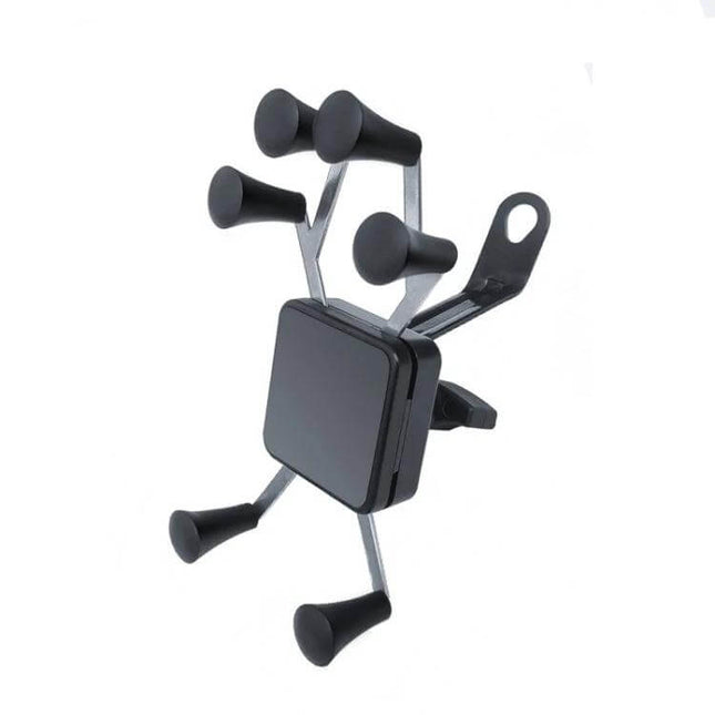 Six Claw Phone Holder For Bike Motorcycle EV Handlebar Or Mirror Mount - six-claw grip phone holder for handlebars and mirrors, fits 3.5–6.0in phones