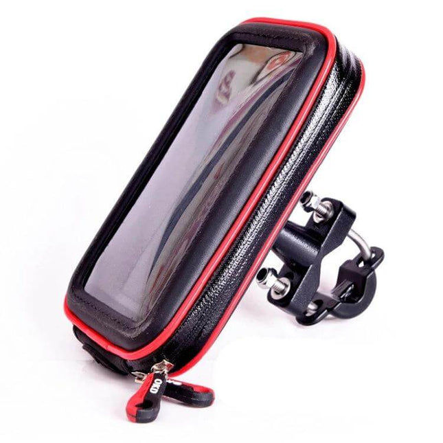 OKD Waterproof Touchscreen Phone Bag Bracket for Motorcycle S XL - durable waterproof handlebar phone case with clear touchscreen cover and zipper