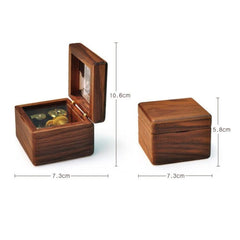 Elegant Wooden Music Box with Photo Frame - Perfect Valentine's Day Keepsake