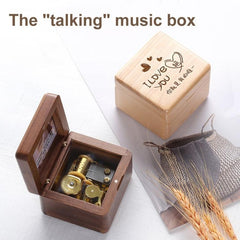 Elegant Wooden Music Box with Photo Frame - Perfect Valentine's Day Keepsake