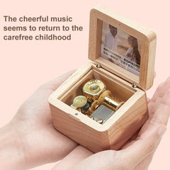 Elegant Wooden Music Box with Photo Frame - Perfect Valentine's Day Keepsake