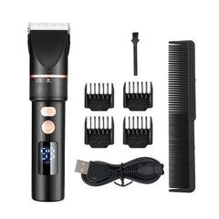 TURBO LCD Digital Hair Clipper for Men with Ceramic Blade and USB Charging