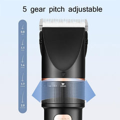 TURBO LCD Digital Hair Clipper for Men with Ceramic Blade and USB Charging