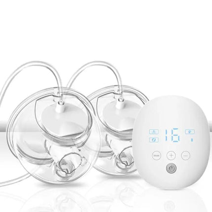 Wearable Automatic Breastfeeding Pump for Hands-Free Use, Gray