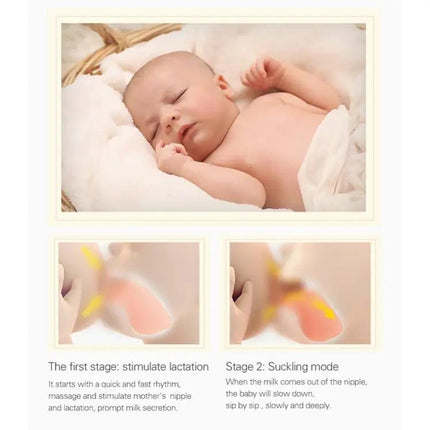 Wearable Automatic Breastfeeding Pump for Hands-Free Use, Gray