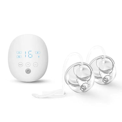 Wearable Automatic Breastfeeding Pump for Hands-Free Use, Gray