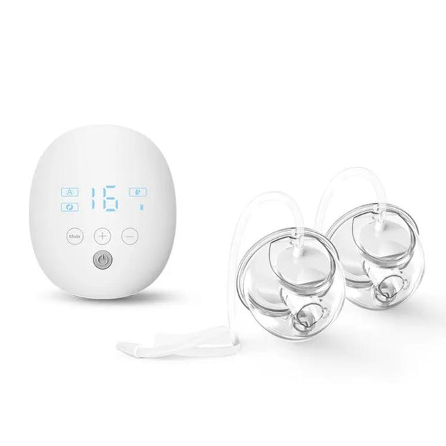 Wearable Automatic Breastfeeding Pump for Hands-Free Use, Gray