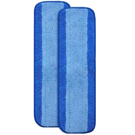 Fiber Mop Cleaning Pads for Bona Series Floor Use - blue reusable microfiber replacement pads for hardwood and tile