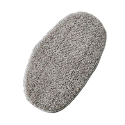 Leifheit CleanTenso Steam Mop Replacement Cleaning Cloths gray oval microfiber pad for tiles wood and carpets, high-absorption replacement cloth