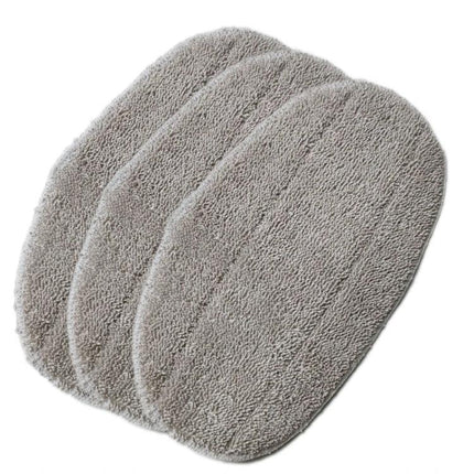 Leifheit CleanTenso Steam Mop Replacement Cleaning Cloths - grey high‑absorption microfiber pads for tiles, wood floors and carpets