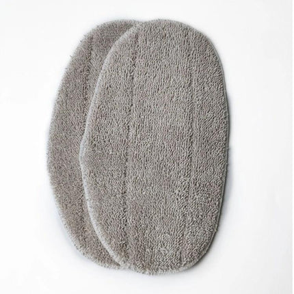 Leifheit CleanTenso Steam Mop Replacement Cleaning Cloths – grey microfiber pads for tiles, wood floors and carpets, high absorption and durable fiber