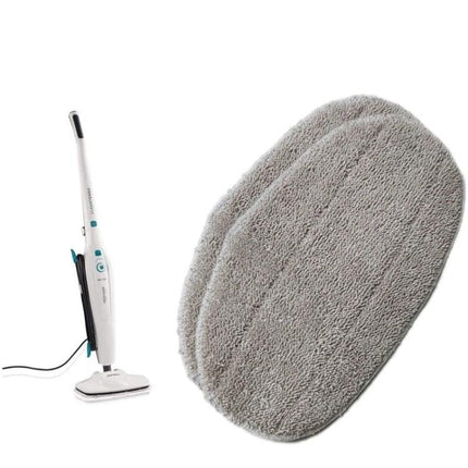 Leifheit CleanTenso Steam Mop Replacement Cleaning Cloths gray microfiber pads for tiles wood floors high absorption set