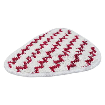 Replacement Microfiber Cleaning Cloths for Vileda and O-Cedar Steam Mops white microfiber pad with red zigzag stripes