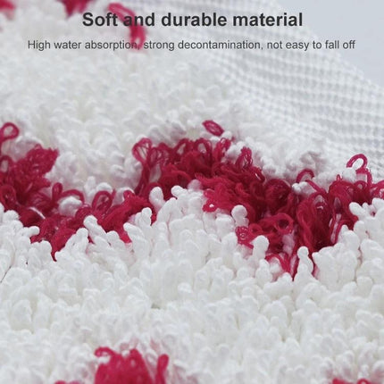 Replacement Microfiber Cleaning Cloths for Vileda and O-Cedar Steam Mops showing soft durable white and red microfiber close-up