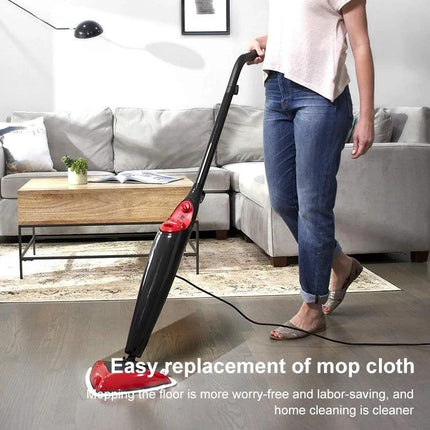Replacement Microfiber Cleaning Cloths for Vileda and O-Cedar Steam Mops - reusable mop pads on steam mop in living room