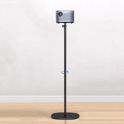 Xiaotian Liftable Telescopic Projection Bracket for Desktops mounted with micro projector on adjustable desktop stand