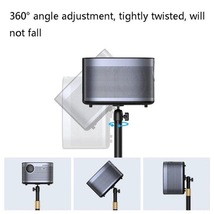 Xiaotian Liftable Telescopic Projection Bracket for Desktops showing 360° angle adjustment and secure mount for micro projectors