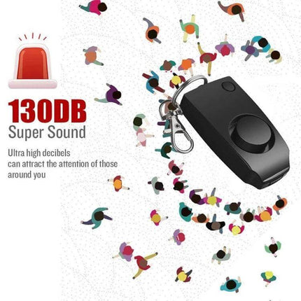Personal Safety Alarm for Women, Children, and Elderly - compact ABS keychain alarm emits 120-130dB loud sound for emergency signaling and attracting help