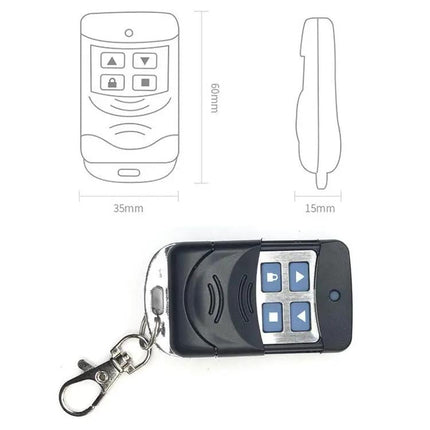 Universal Remote Controller for Garage Doors and Shutters, Pack of 2