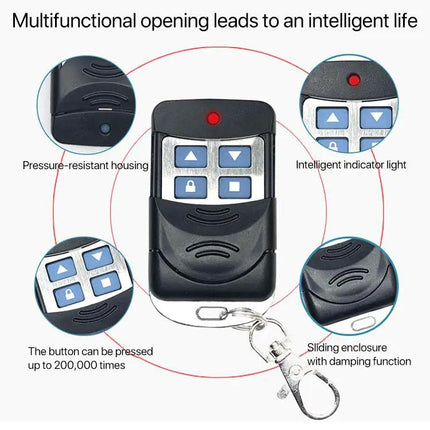 Universal Remote Controller for Garage Doors and Shutters, Pack of 2