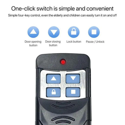Universal Remote Controller for Garage Doors and Shutters, Pack of 2