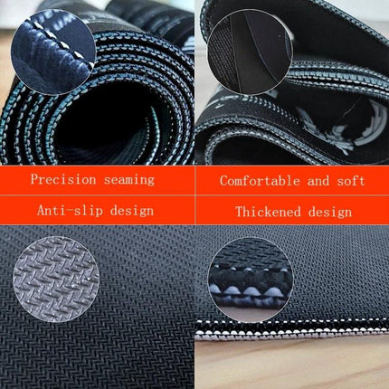Non-Slip Mouse Pad Set of 2 for Office and Gaming Use - dual rubber-base cloth-surface pads for precise control and anti-slip stability