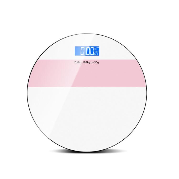 Smart USB Rechargeable Body Fat and Weight Scale Battery Version(White Pink)