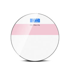 Smart USB Rechargeable Body Fat and Weight Scale Battery Version(White Pink)