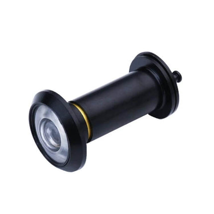 Wide-Angle HD Glass Security Door Viewer for Everyday Home Protection - black zinc alloy peephole with HD optical lens