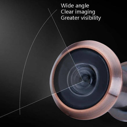 Wide-Angle HD Glass Security Door Viewer for Everyday Home Protection - close-up of zinc alloy viewer showing wide-angle clear imaging