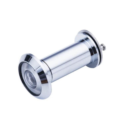 Wide-Angle HD Glass Security Door Viewer for Everyday Home Protection - chrome zinc alloy peephole with HD optical glass