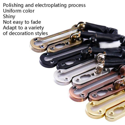 Anti-Theft Door Chain Stainless Steel For Extra Room Security polished electroplated finish in multiple colors, rust-resistant interior door chain