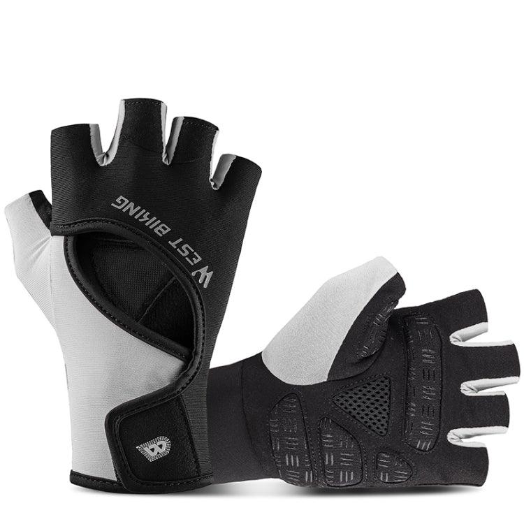 Breathable Silicone Palm Sports Gloves with Wrist Guard for Cycling and Fitness Training