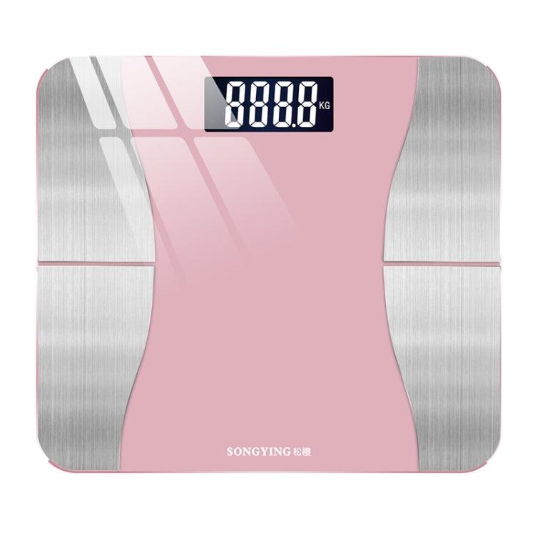 Smart Body Composition Scale with App Integration and LCD Display Cherry Pink Charging Version(290x260mm)