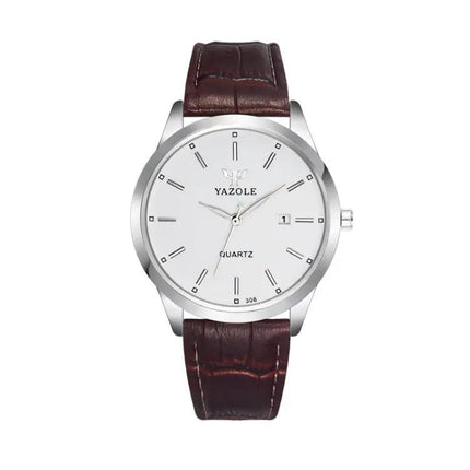 Yazole 308 Luminous Quartz Men's Watch 3ATM Stainless | Syndmart
