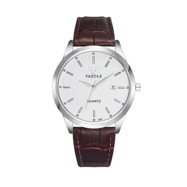 Yazole 308 Luminous Quartz Men's Watch 3ATM Stainless | Syndmart