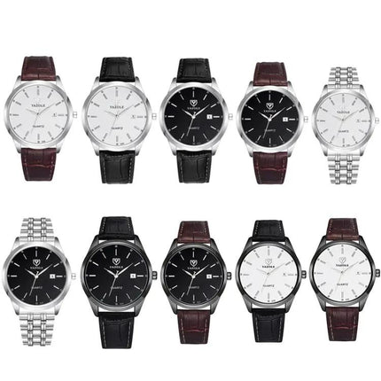 Yazole 308 Luminous Quartz Men's Watch 3ATM Stainless | Syndmart