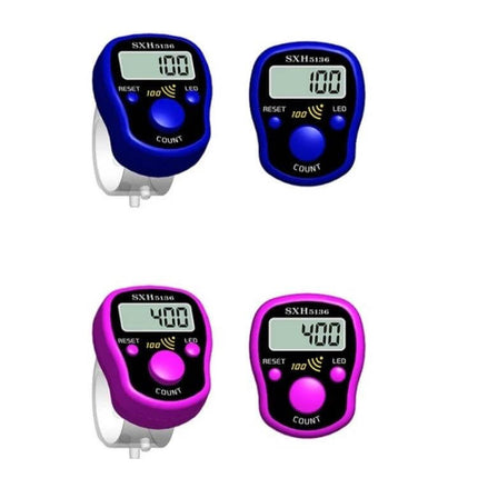LED Counter With Sound Reminder, 4 Pack For Everyday Counting - compact LED tally with tactile keys and audible beep for counts