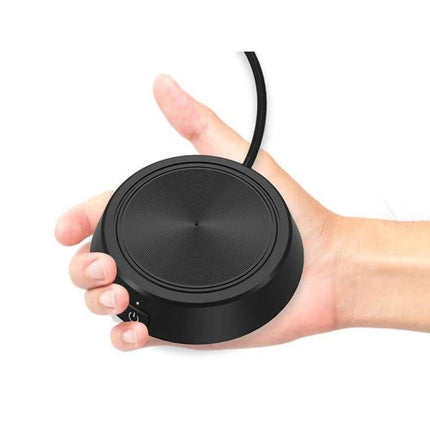 USB Omnidirectional Microphone for Computer Conferences — compact USB conference mic with 3m pickup, plug-and-play for notebooks and desktops