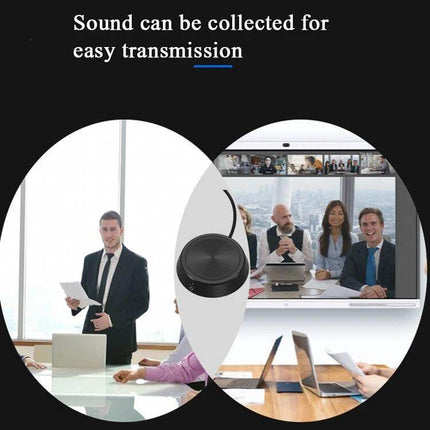 USB Omnidirectional Microphone for Computer Conferences - compact USB mic capturing clear audio from up to 3 meters for virtual meetings and small group discussions